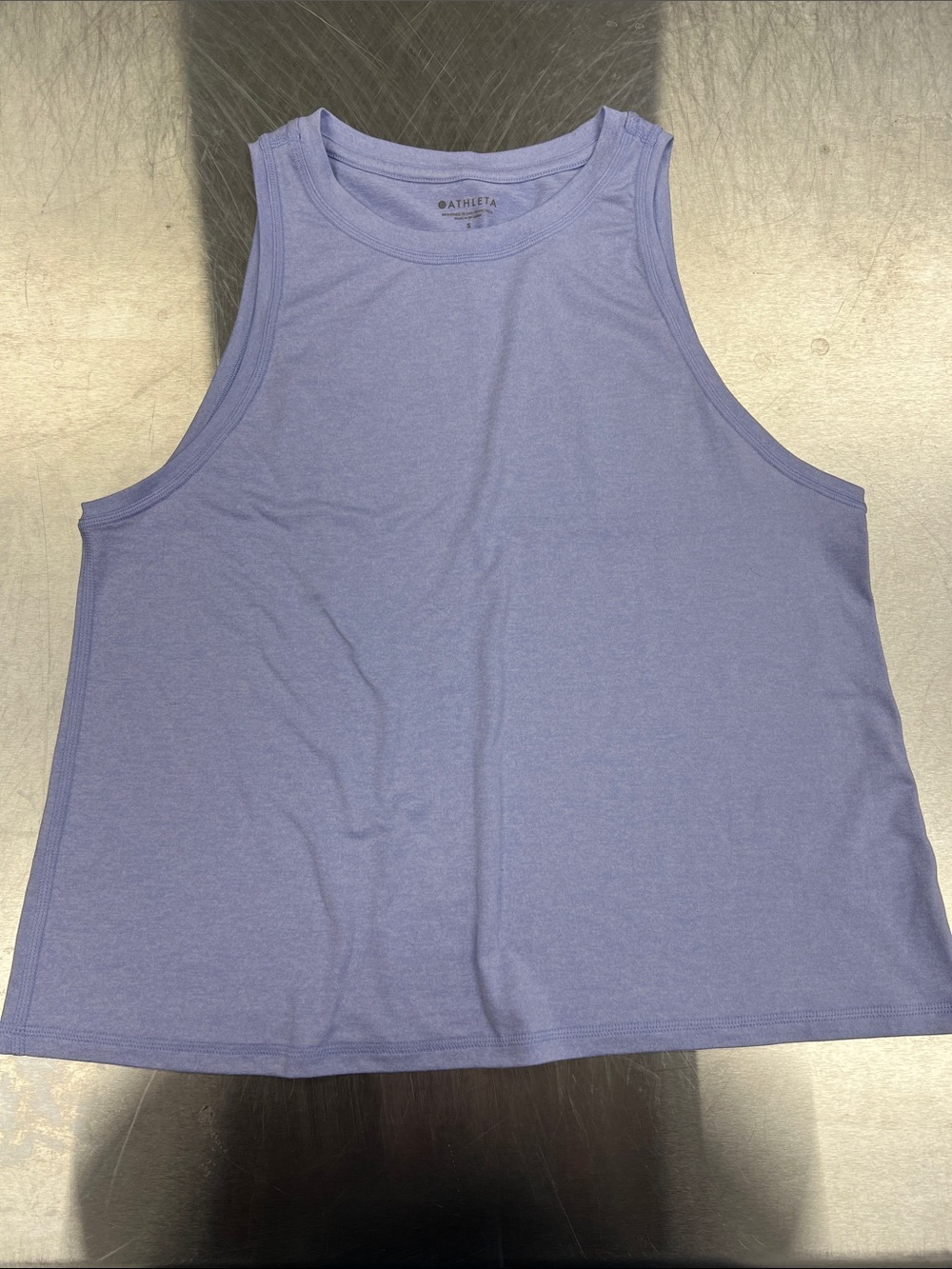 Athleta Periwinkle Scoop-Neck Muscle Tank